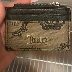 Juicy Couture Black and Tan Card Holder